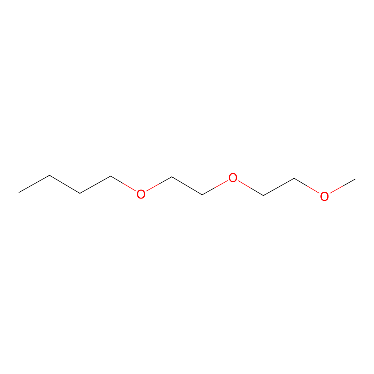 1-[2-(2-Methoxyethoxy)ethoxy]butane molecular structure, CAS 7382-32-3