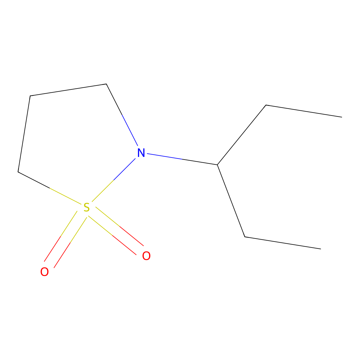 Isothiazolidine, 2-(3-pentyl)-, 1,1-dioxide molecular structure, CAS 73825-55-5