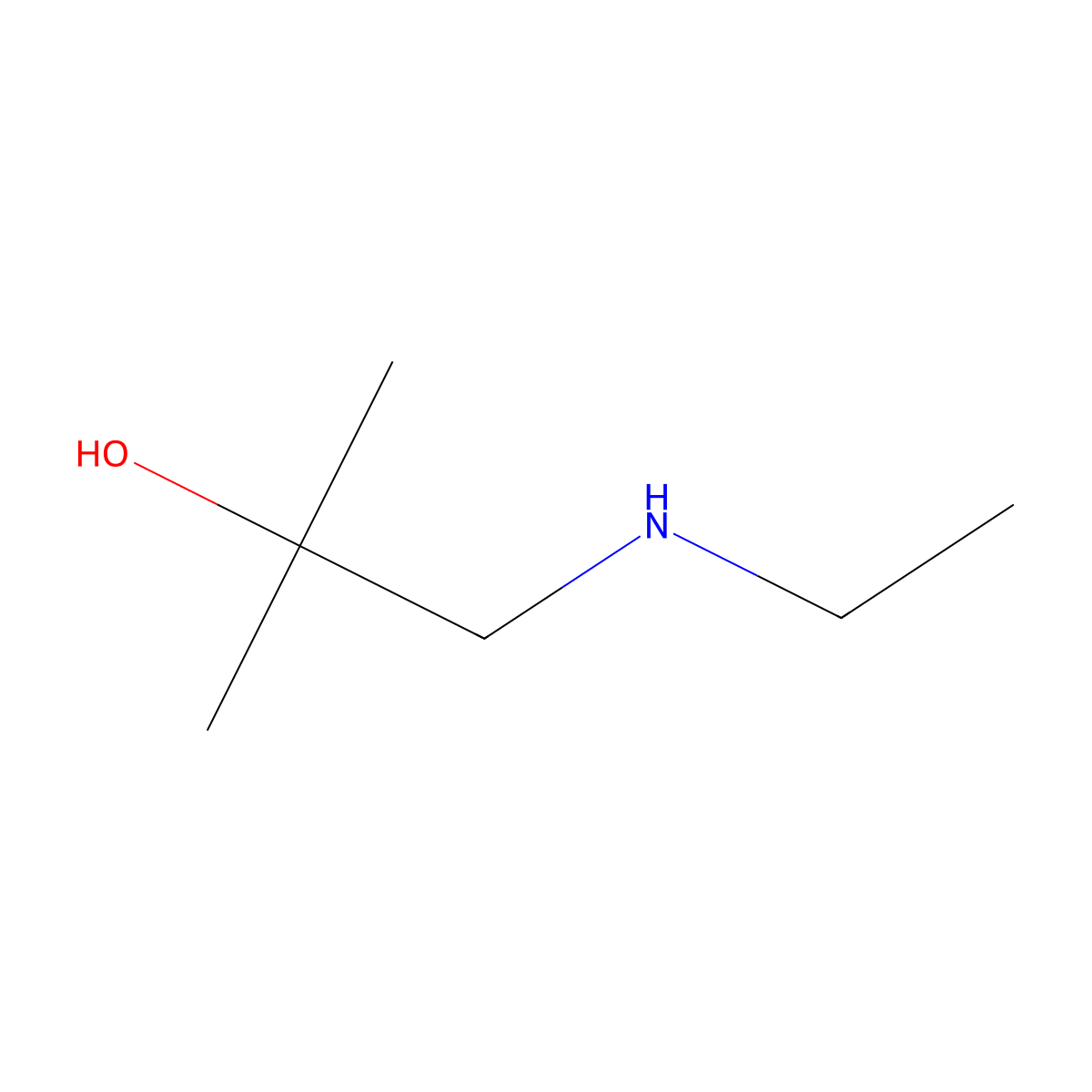 1-(Ethylamino)-2-methylpropan-2-ol molecular structure, CAS 73825-96-4
