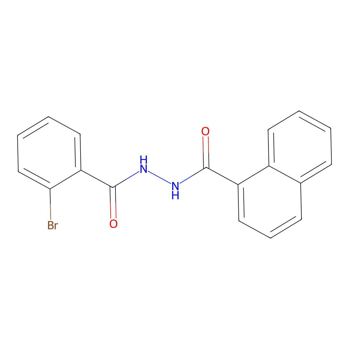 1-Naphthoic acid, (o-bromobenzoyl)hydrazide molecular structure, CAS 73826-60-5