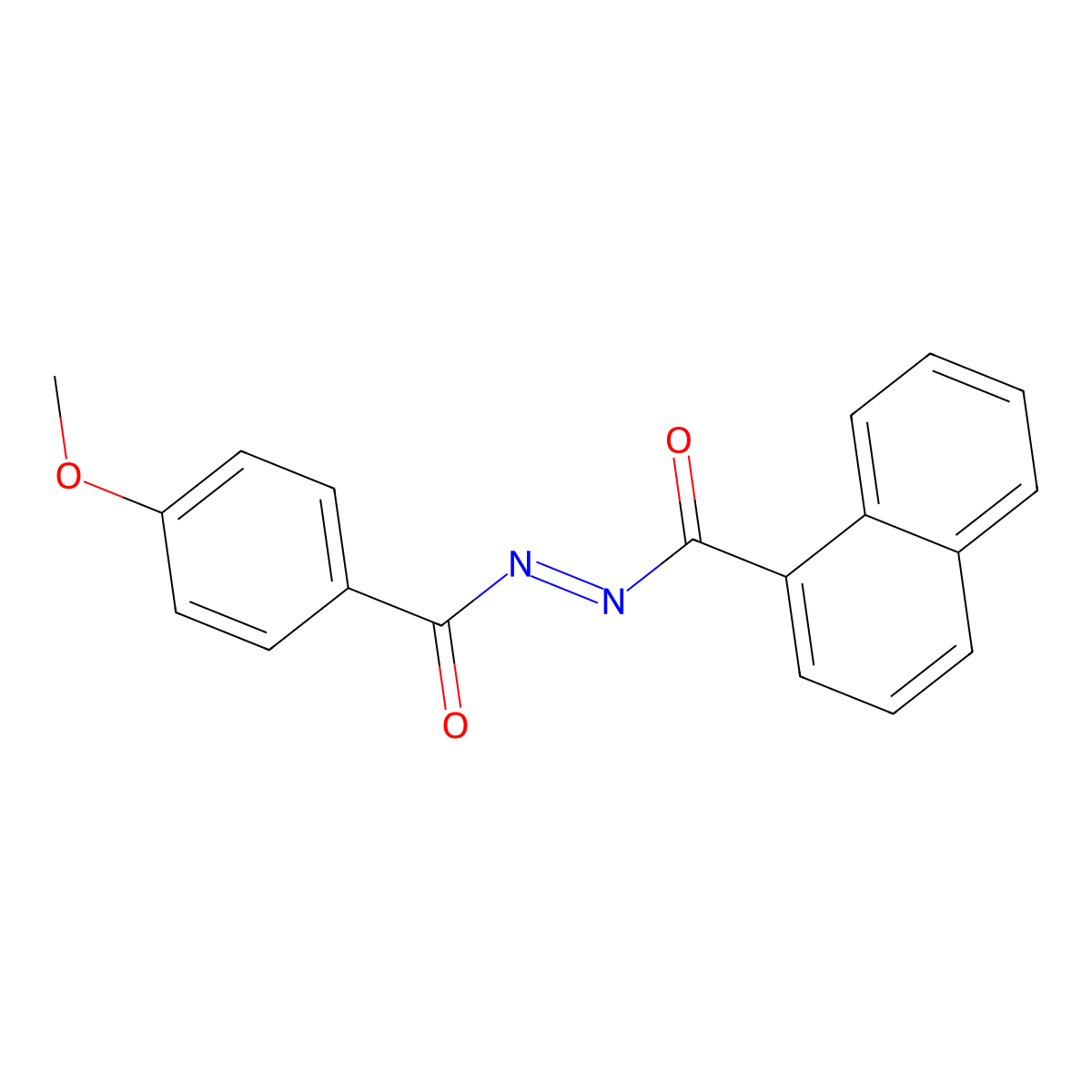1-(p-Methoxybenzoyl)-2-(1-naphthoyl)hydrazine molecular structure, CAS 73826-61-6
