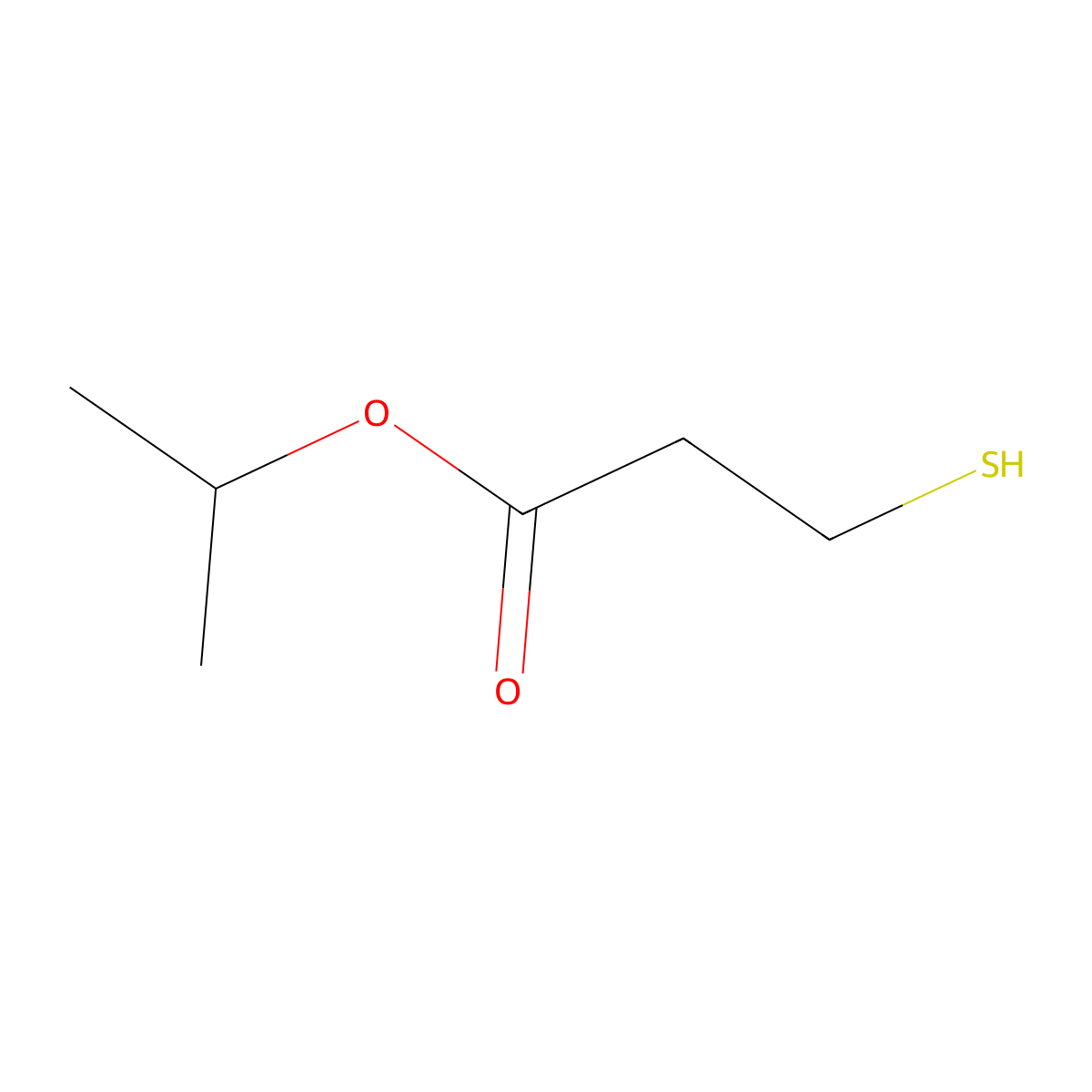 3-Mercaptopropionic Acid Isopropyl Ester molecular structure, CAS 7383-64-4
