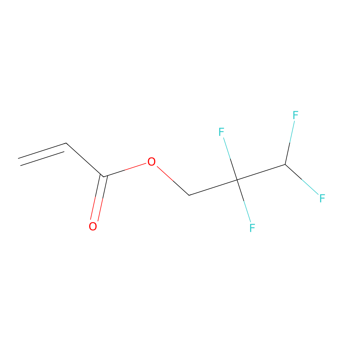 2,2,3,3-Tetrafluoropropyl acrylate molecular structure, CAS 7383-71-3