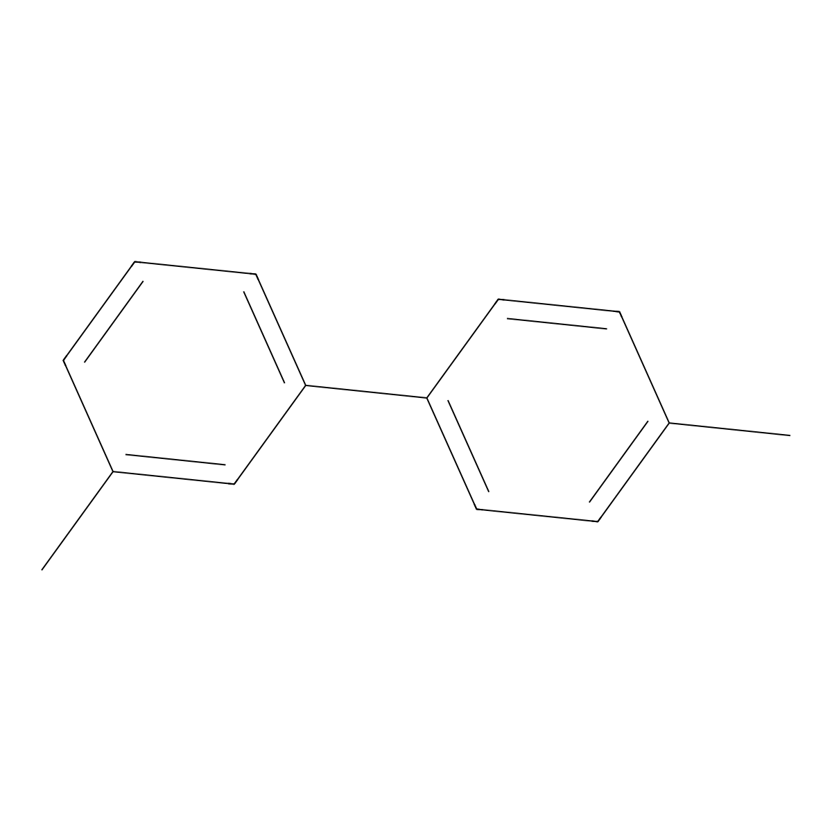 3,4'-Dimethyl-1,1'-biphenyl molecular structure, CAS 7383-90-6