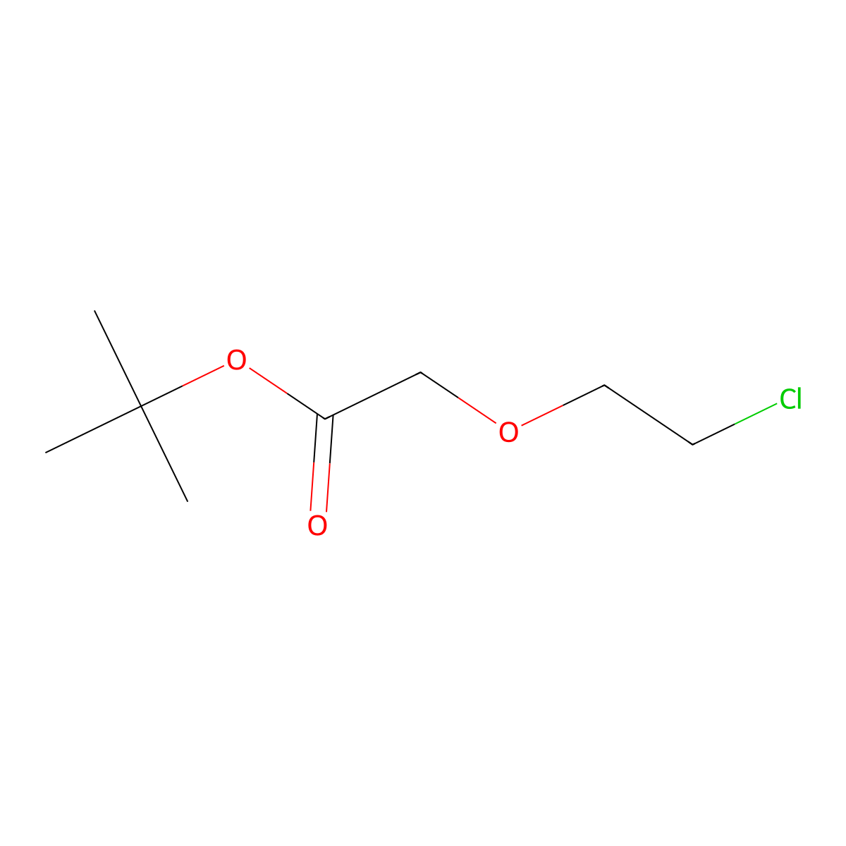Tert-butyl 2-(2-chloroethoxy)acetate molecular structure, CAS 73834-55-6