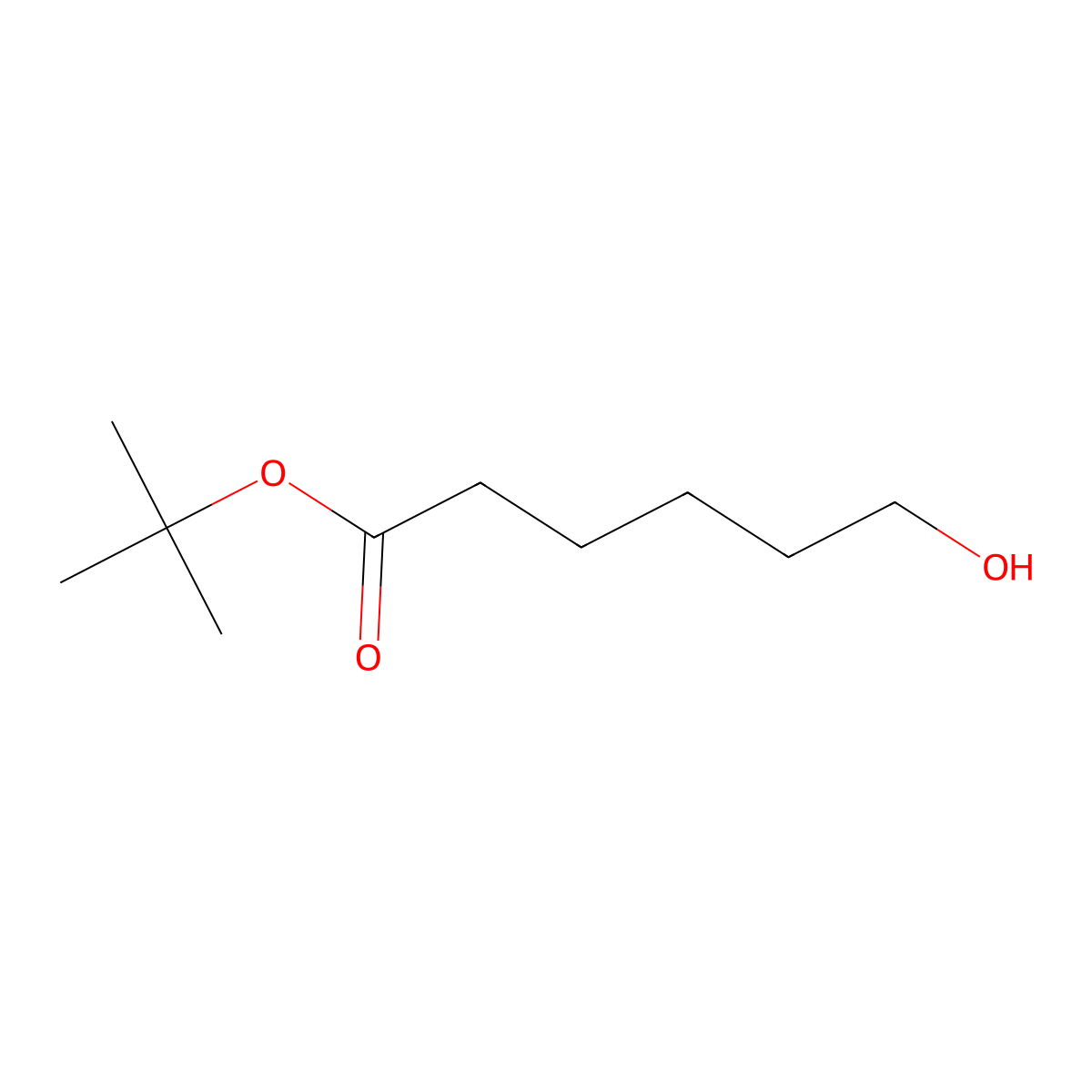 t-Butyl 6-hydroxyhexanoate molecular structure, CAS 73839-20-0