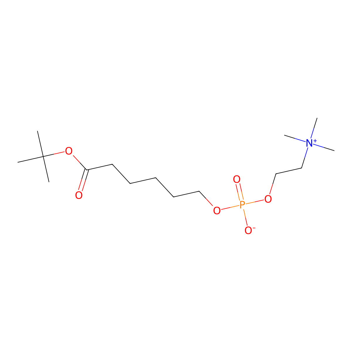 tert-Butyl 6-(O-Phosphorylcholine)hydroxyhexanoate molecular structure, CAS 73839-23-3