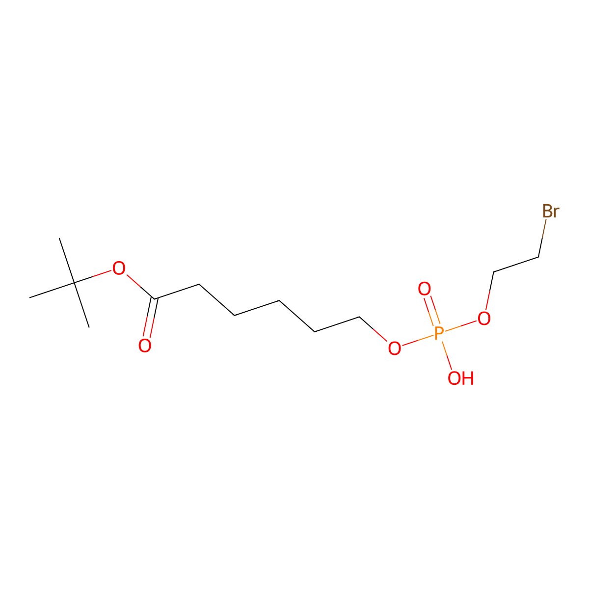 tert-Butyl 6-[O-(2-Bromoethyl)phosphoryl)hydroxyhexanoate molecular structure, CAS 73839-25-5