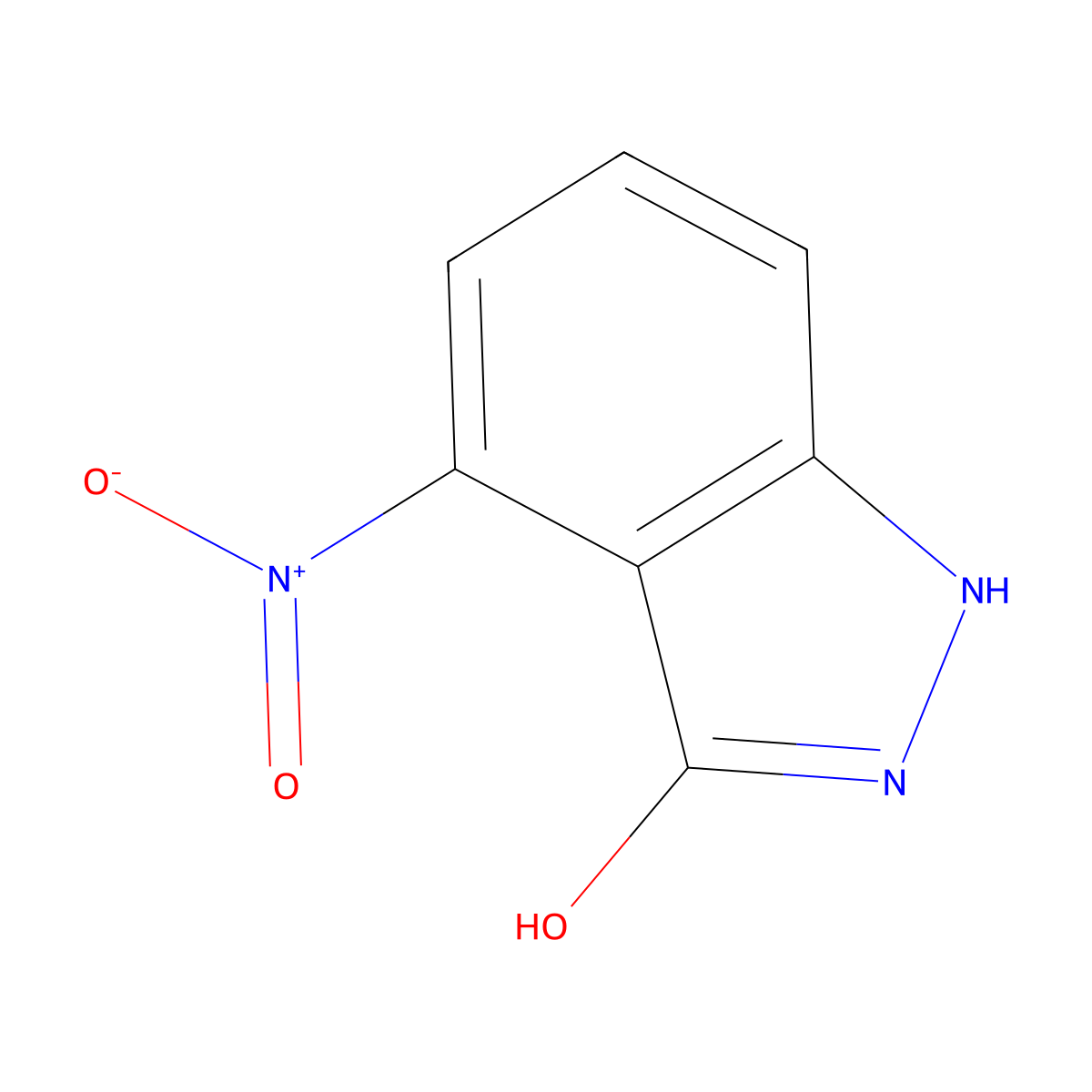 4-nitro-1H-indazol-3-ol molecular structure, CAS 7384-16-9