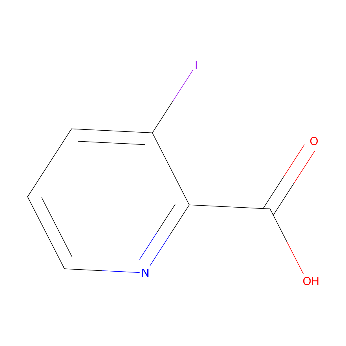 3-Iodopicolinic acid molecular structure, CAS 73841-32-4