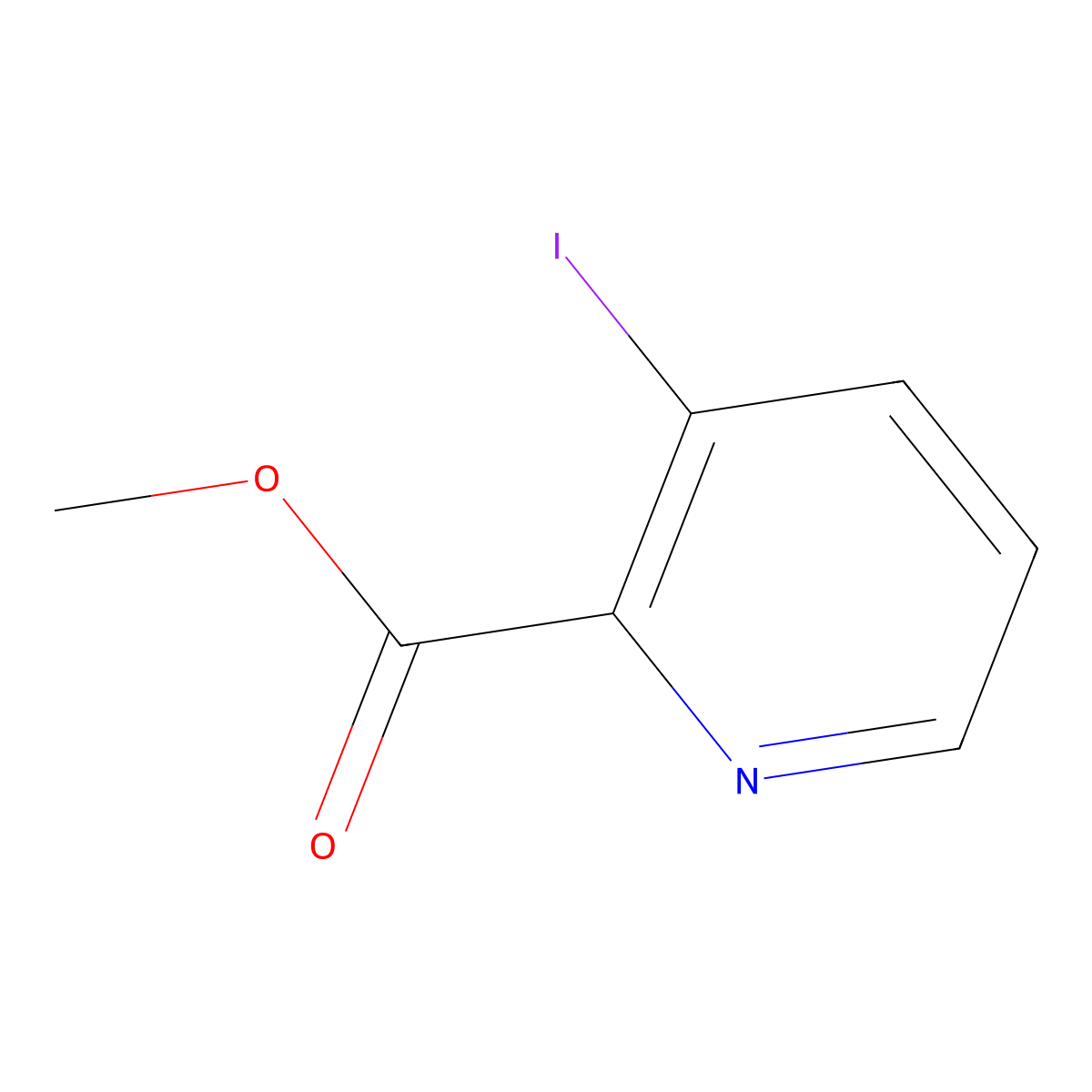 Methyl 3-iodopyridine-2-carboxylate molecular structure, CAS 73841-41-5