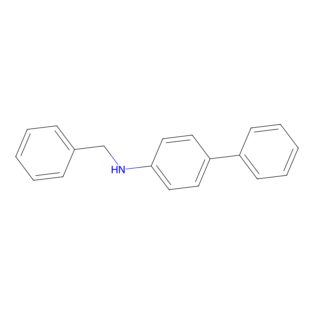 N-Benzyl-[1,1'-biphenyl]-4-amine molecular structure, CAS 73842-48-5