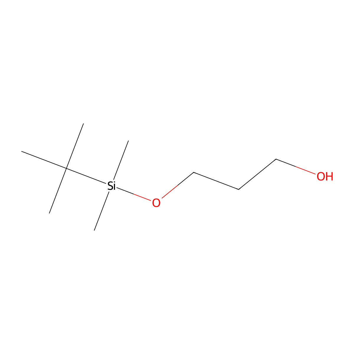 3-[(Tert-butyldimethylsilyl)oxy]propan-1-ol molecular structure, CAS 73842-99-6
