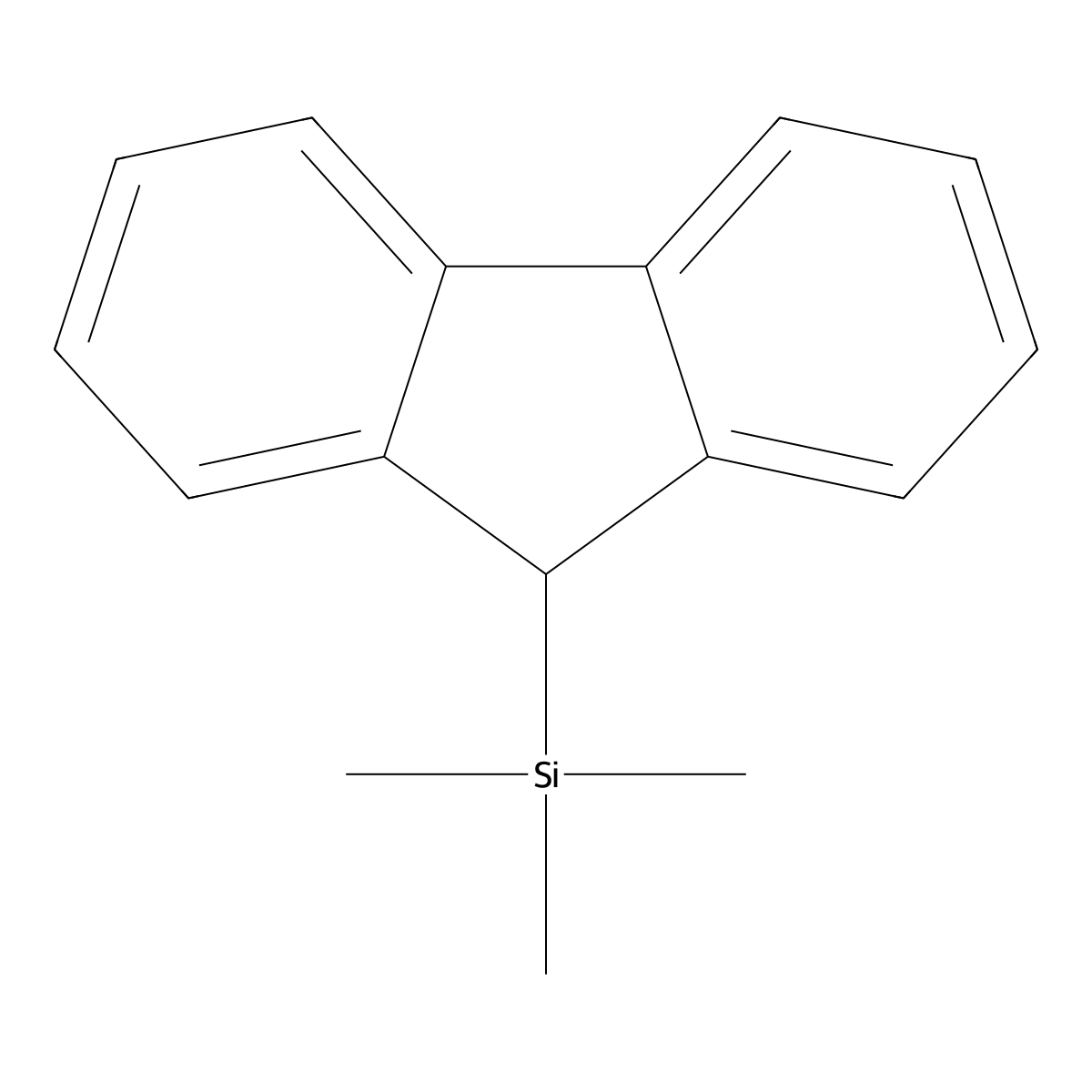 9-(Trimethylsilyl)fluorene molecular structure, CAS 7385-10-6