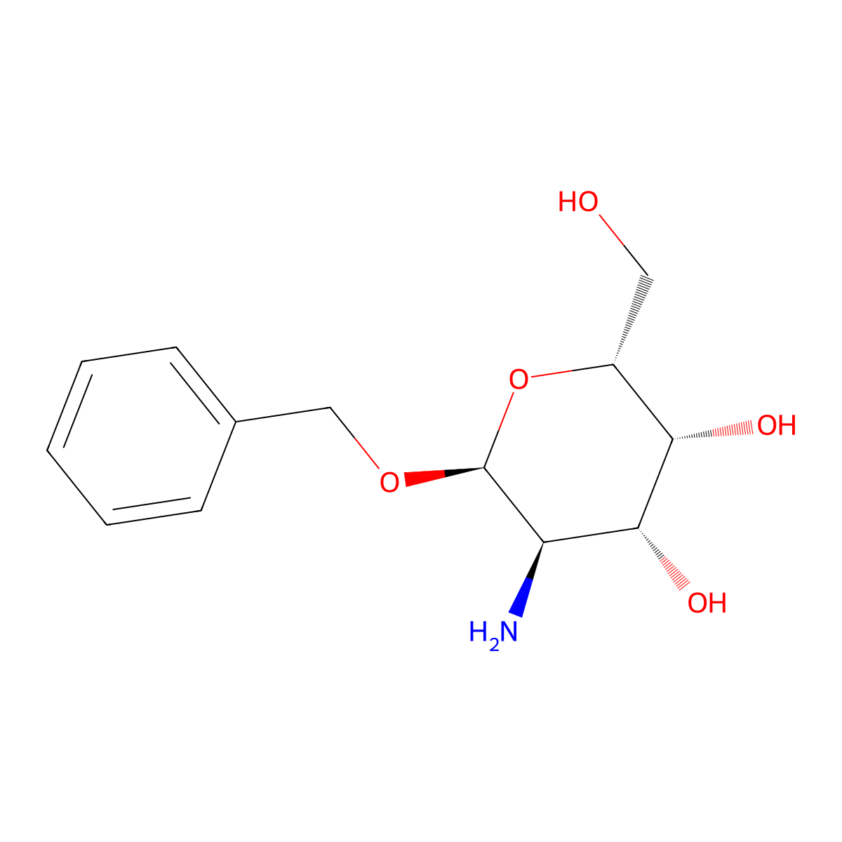 Benzyl 2-Amino-2-deoxy-alpha-D-galactopyranoside molecular structure, CAS 738518-26-8