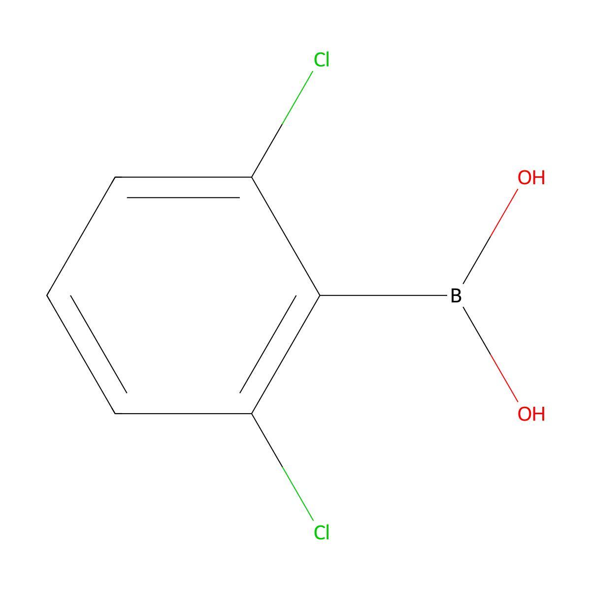 2,6-Dichlorobenzeneboronic acid molecular structure, CAS 73852-17-2