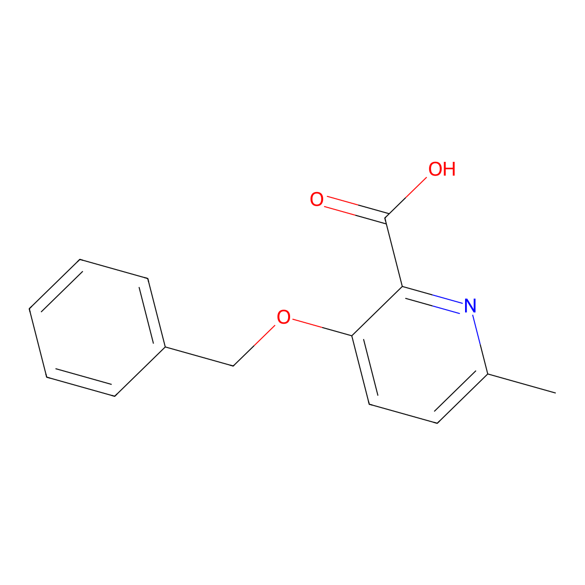 3-(Benzyloxy)-6-methylpicolinic acid molecular structure, CAS 738521-78-3