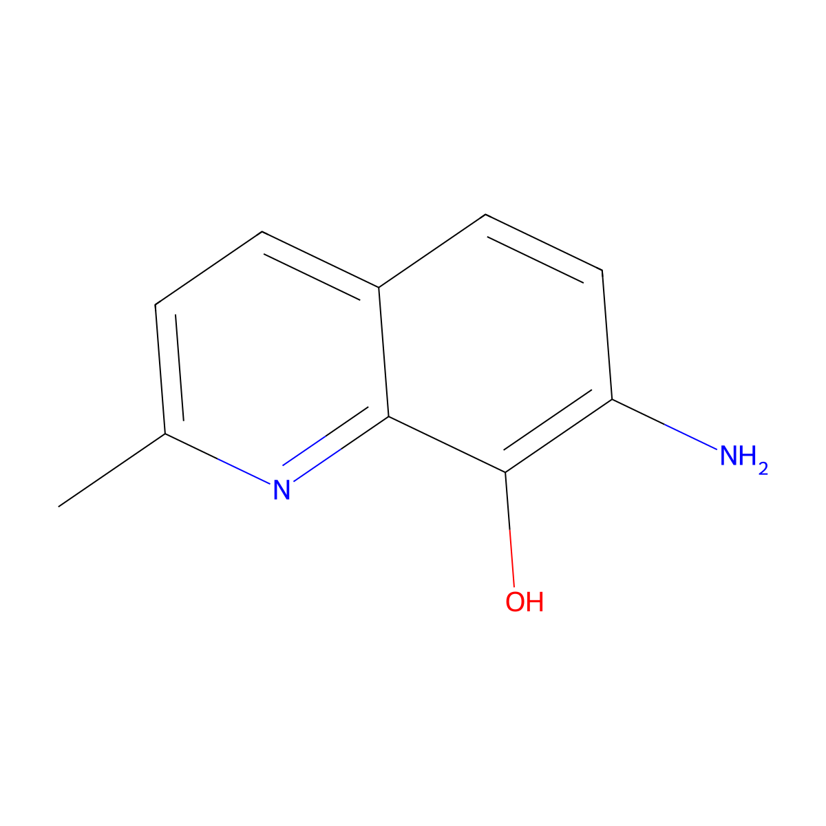 7-Amino-2-methylquinolin-8-ol molecular structure, CAS 738523-55-2