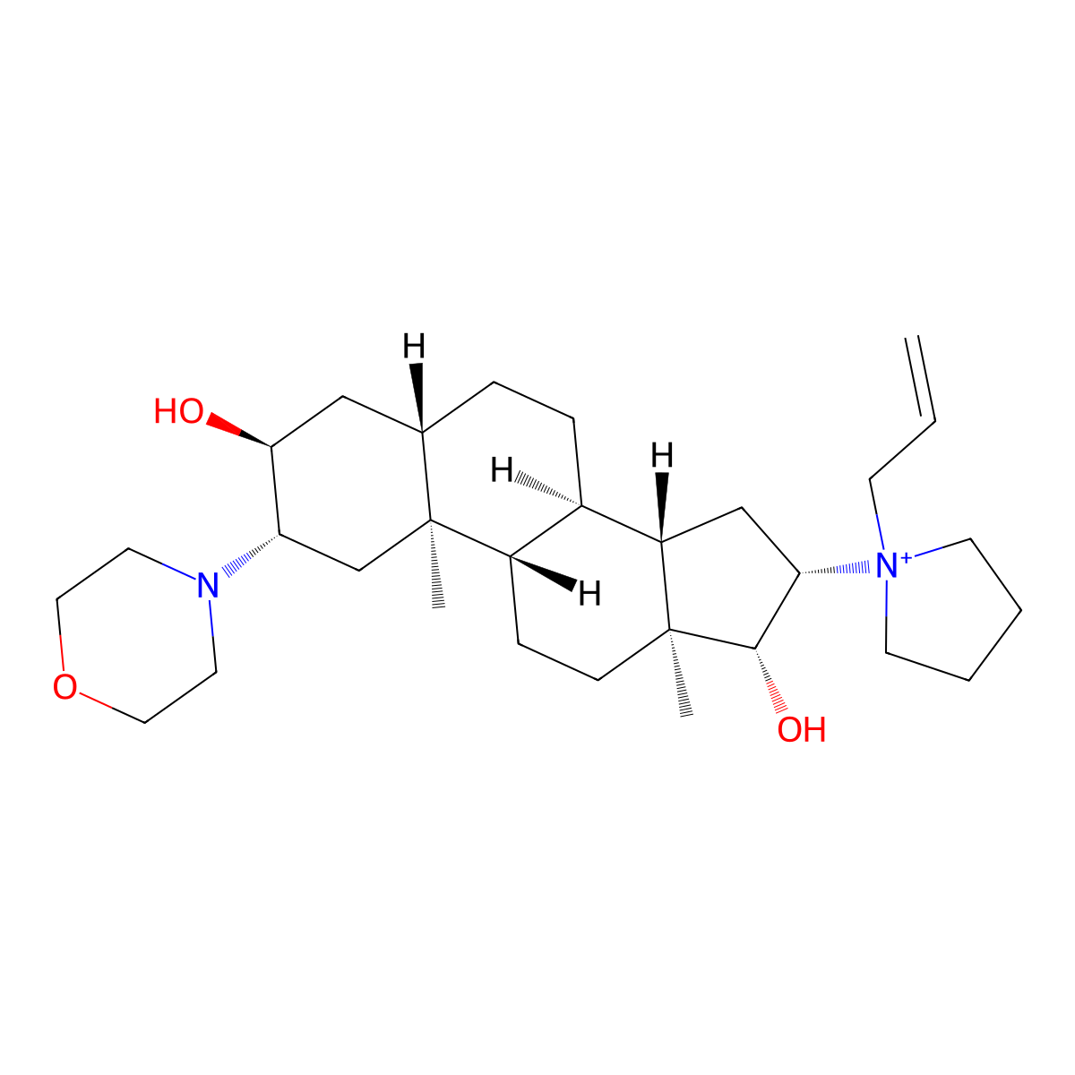 Desacetylrocuronium molecular structure, CAS 738548-78-2