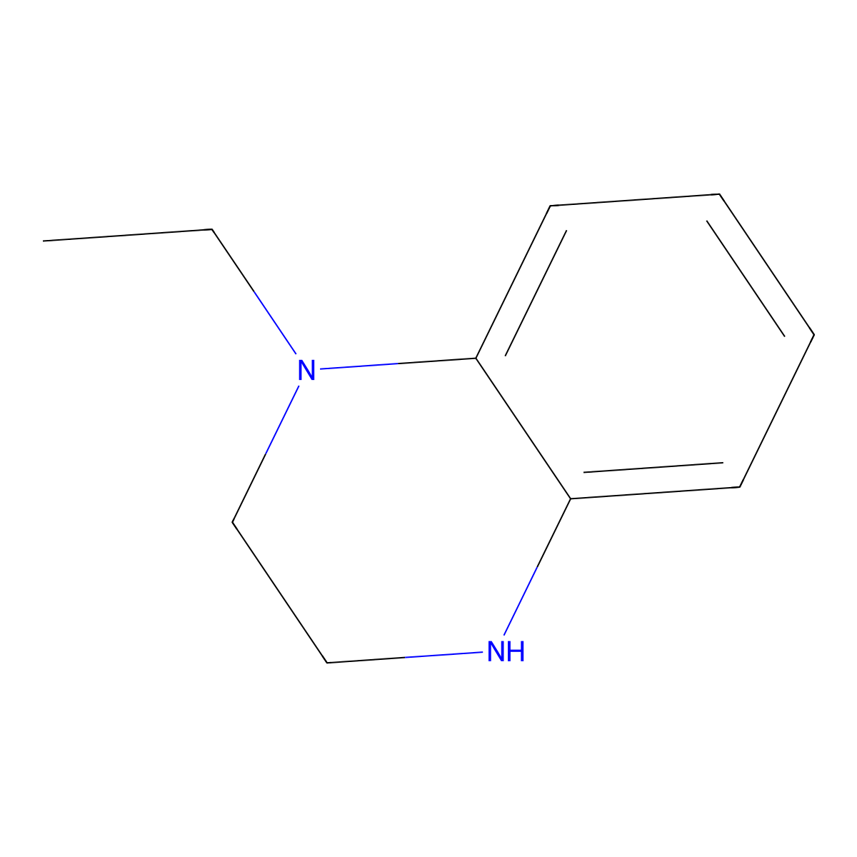 1-Ethyl-1,2,3,4-tetrahydroquinoxaline molecular structure, CAS 73855-46-6