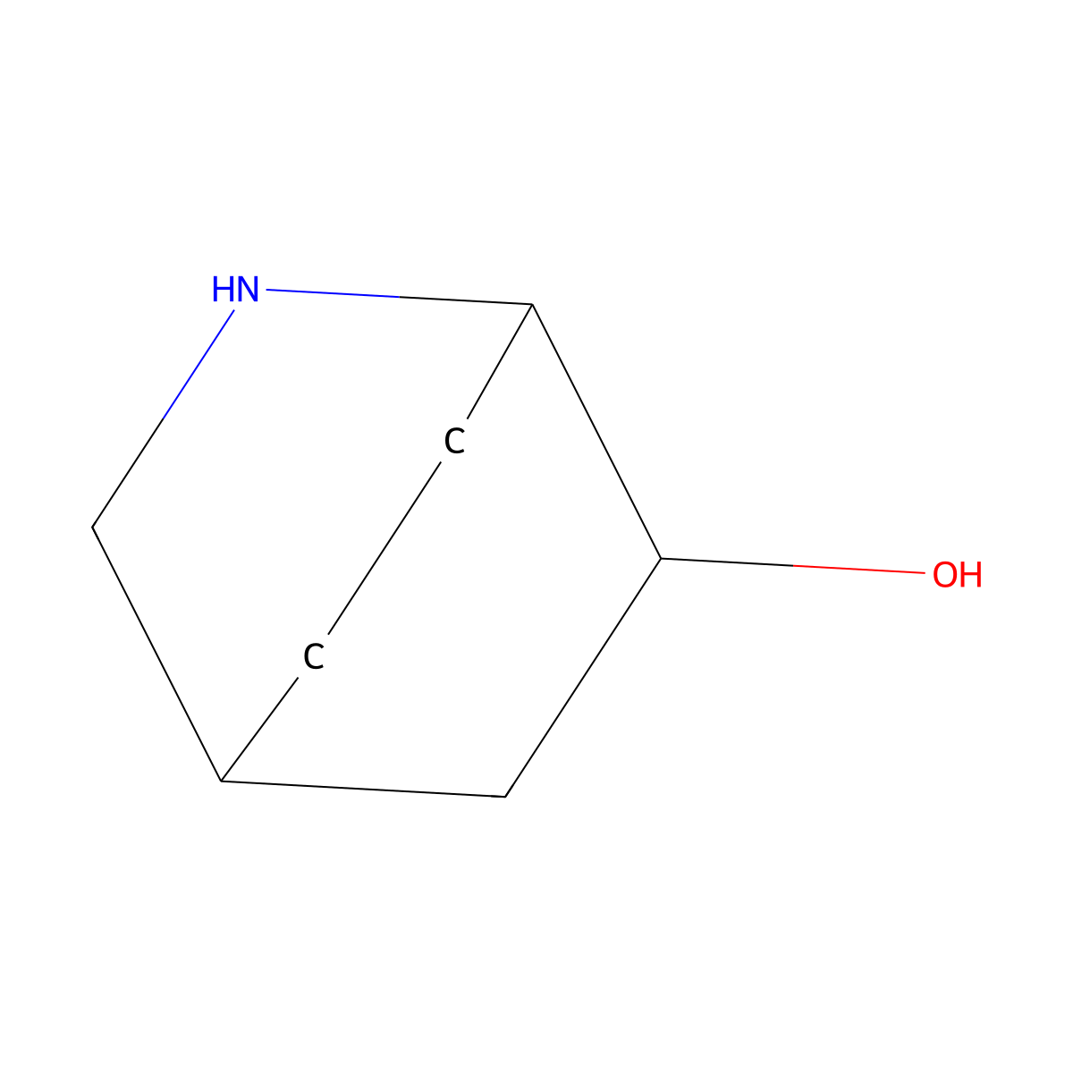 2-Azabicyclo(2.2.2)octan-6-ol molecular structure, CAS 738551-49-0