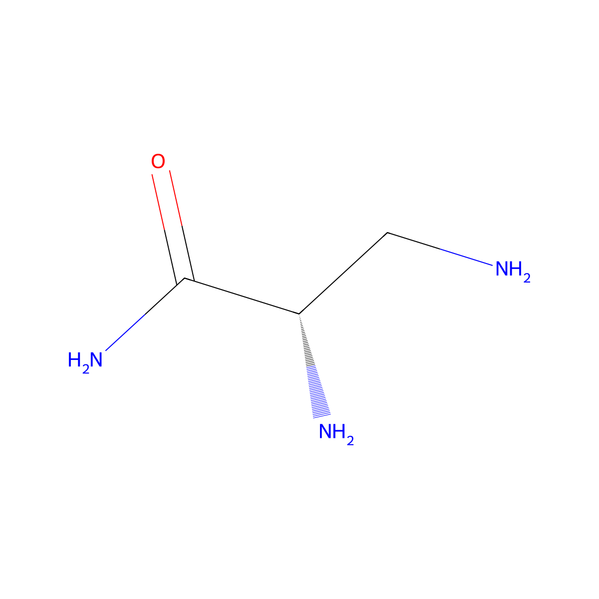 (2S)-2,3-diaminopropanamide molecular structure, CAS 738552-66-4
