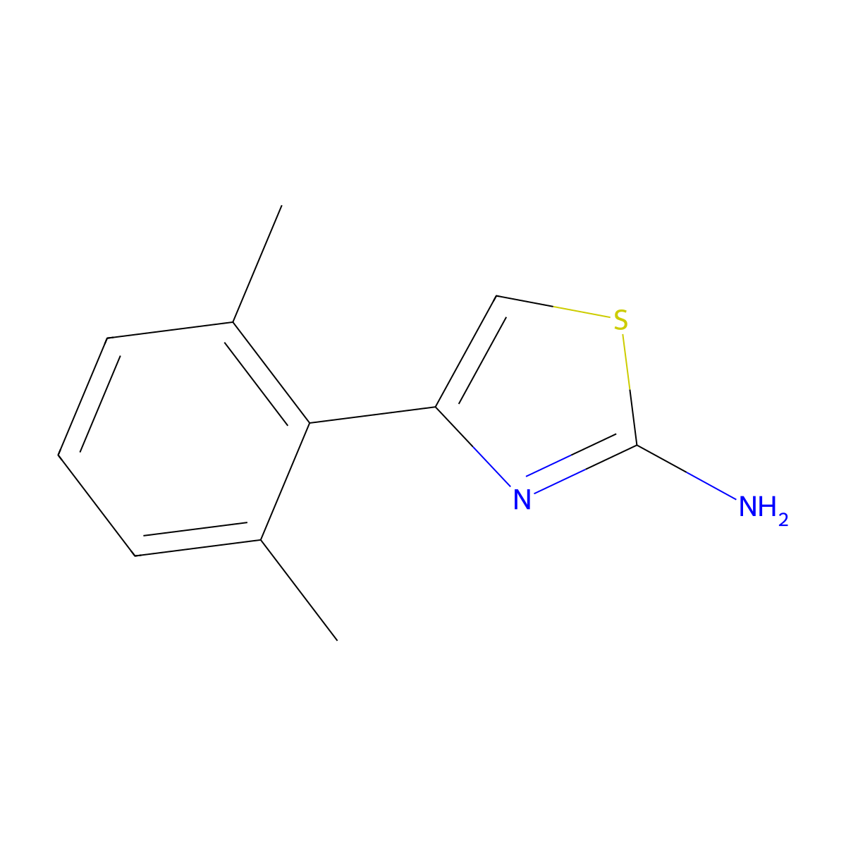 4-(2,6-Dimethylphenyl)-1,3-thiazol-2-amine molecular structure, CAS 738553-60-1