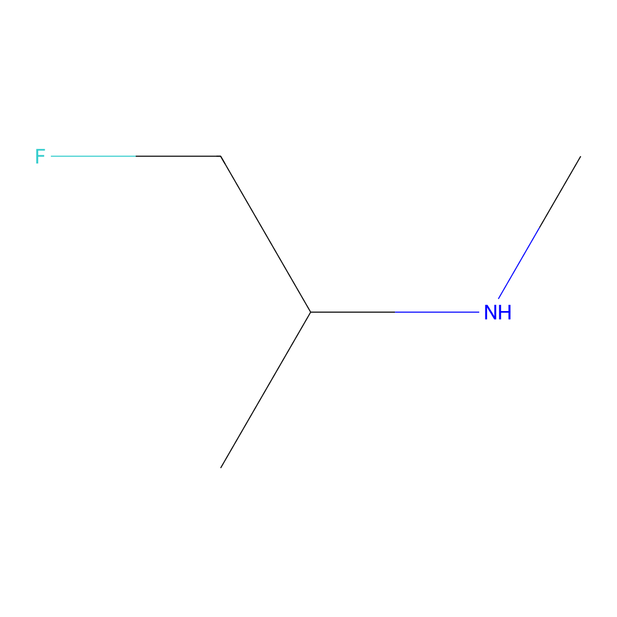 (1-Fluoropropan-2-yl)(methyl)amine molecular structure, CAS 738554-35-3