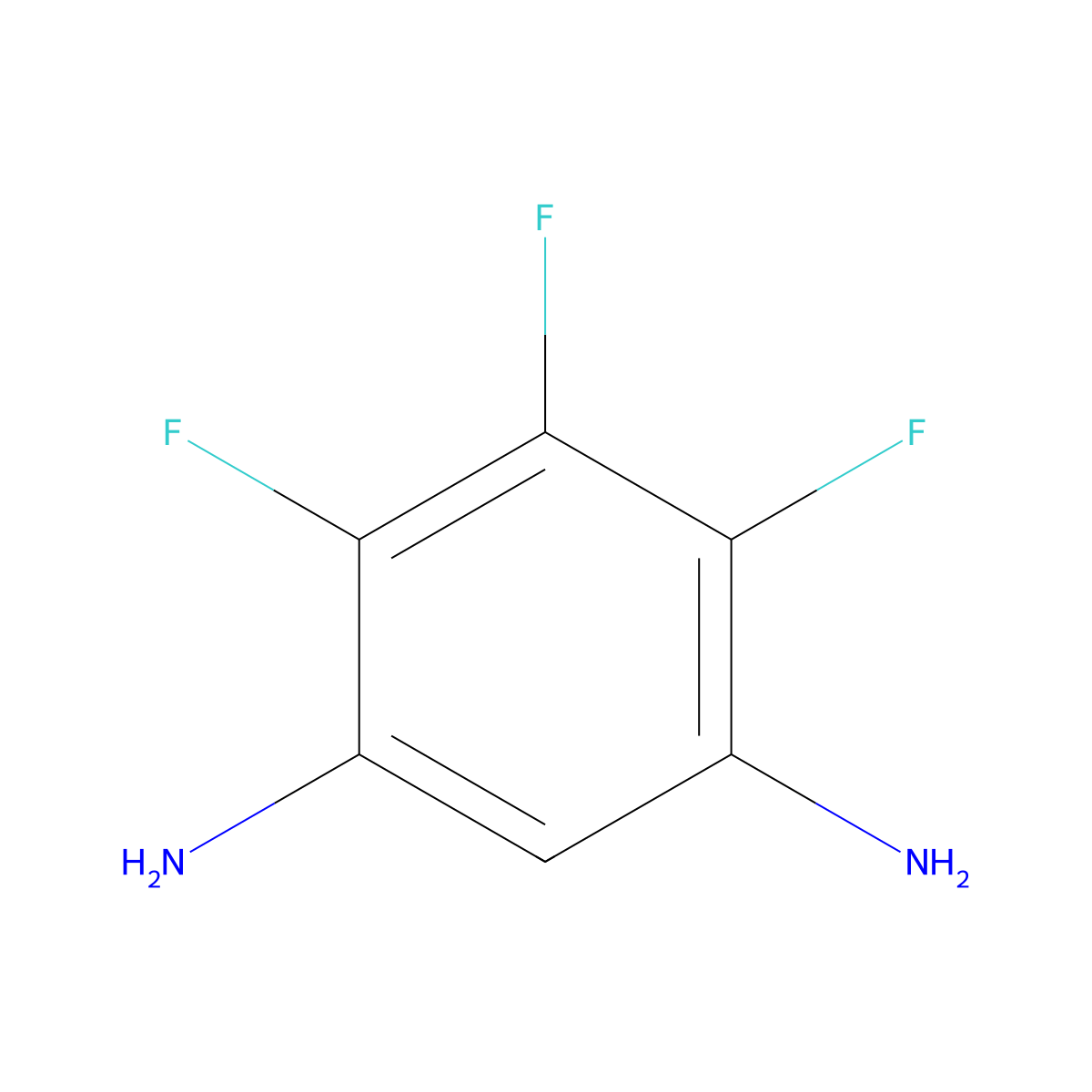 4,5,6-Trifluorobenzene-1,3-diamine molecular structure, CAS 738555-23-2