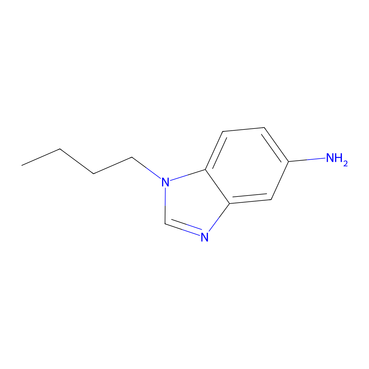 1-butyl-1H-benzimidazol-5-amine molecular structure, CAS 73857-61-1