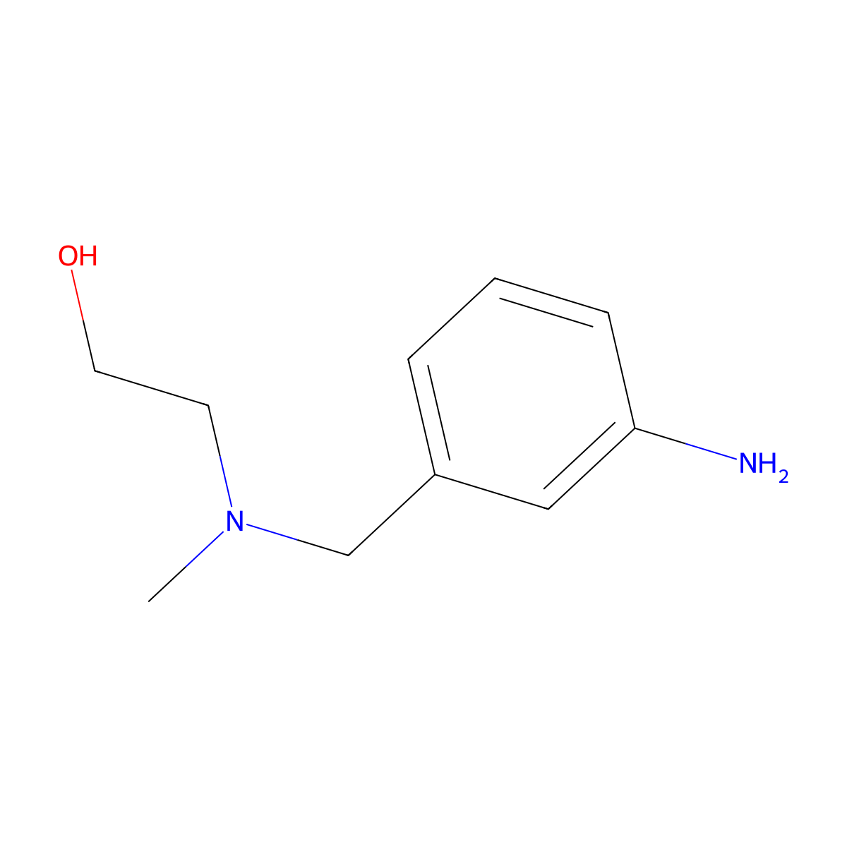 2-[(3-Aminobenzyl)(methyl)amino]ethanol molecular structure, CAS 738572-09-3