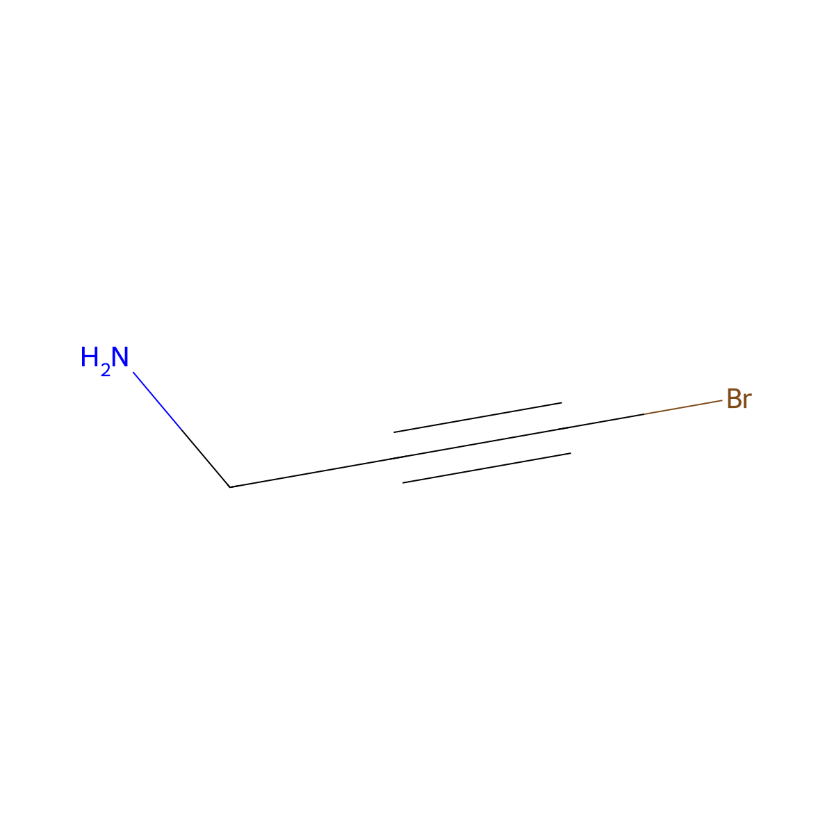 3-Bromoprop-2-yn-1-amine molecular structure, CAS 738577-45-2