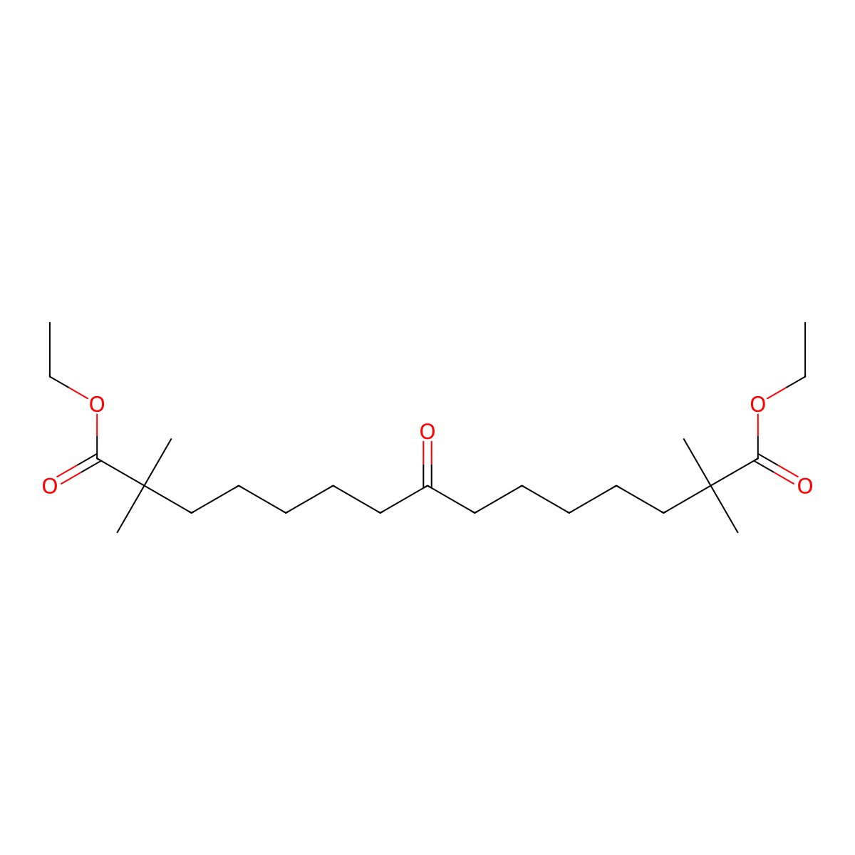 1,15-Diethyl 2,2,14,14-tetramethyl-8-oxopentadecanedioate molecular structure, CAS 738606-43-4