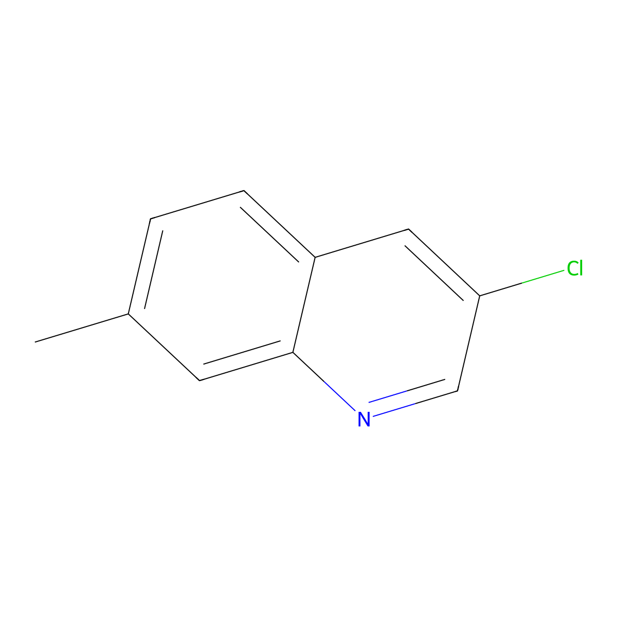 3-Chloro-7-methylquinoline molecular structure, CAS 73863-53-3