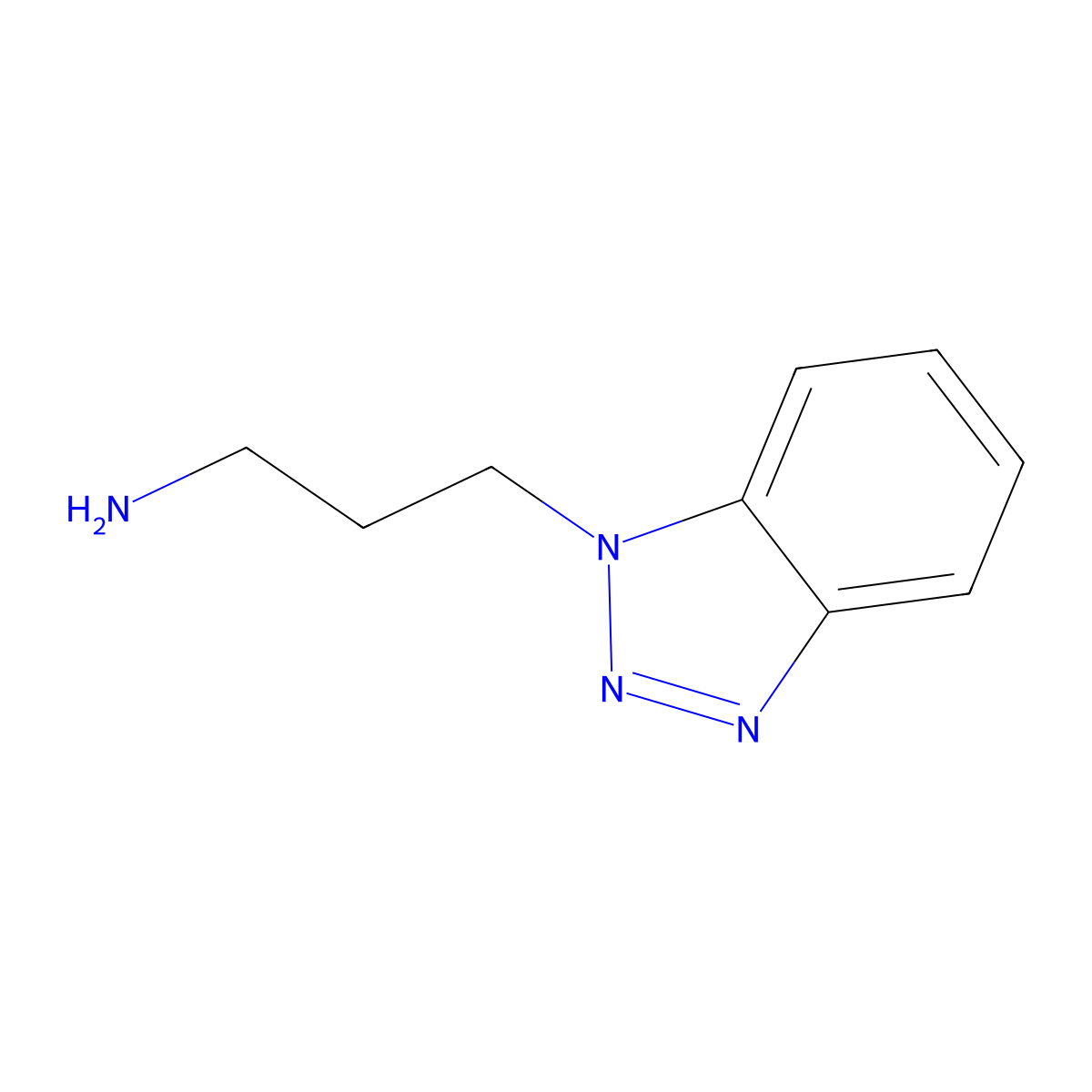 3-(Benzotriazol-1-yl)propan-1-amine molecular structure, CAS 73866-19-0