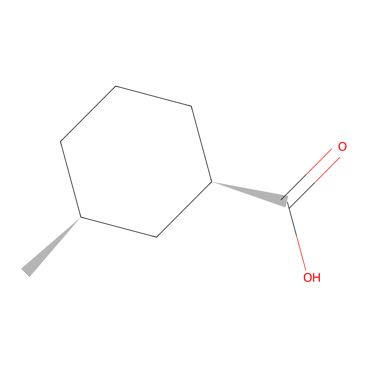 (1S,3R)-3-Methylcyclohexane-1-carboxylic acid molecular structure, CAS 73873-48-0