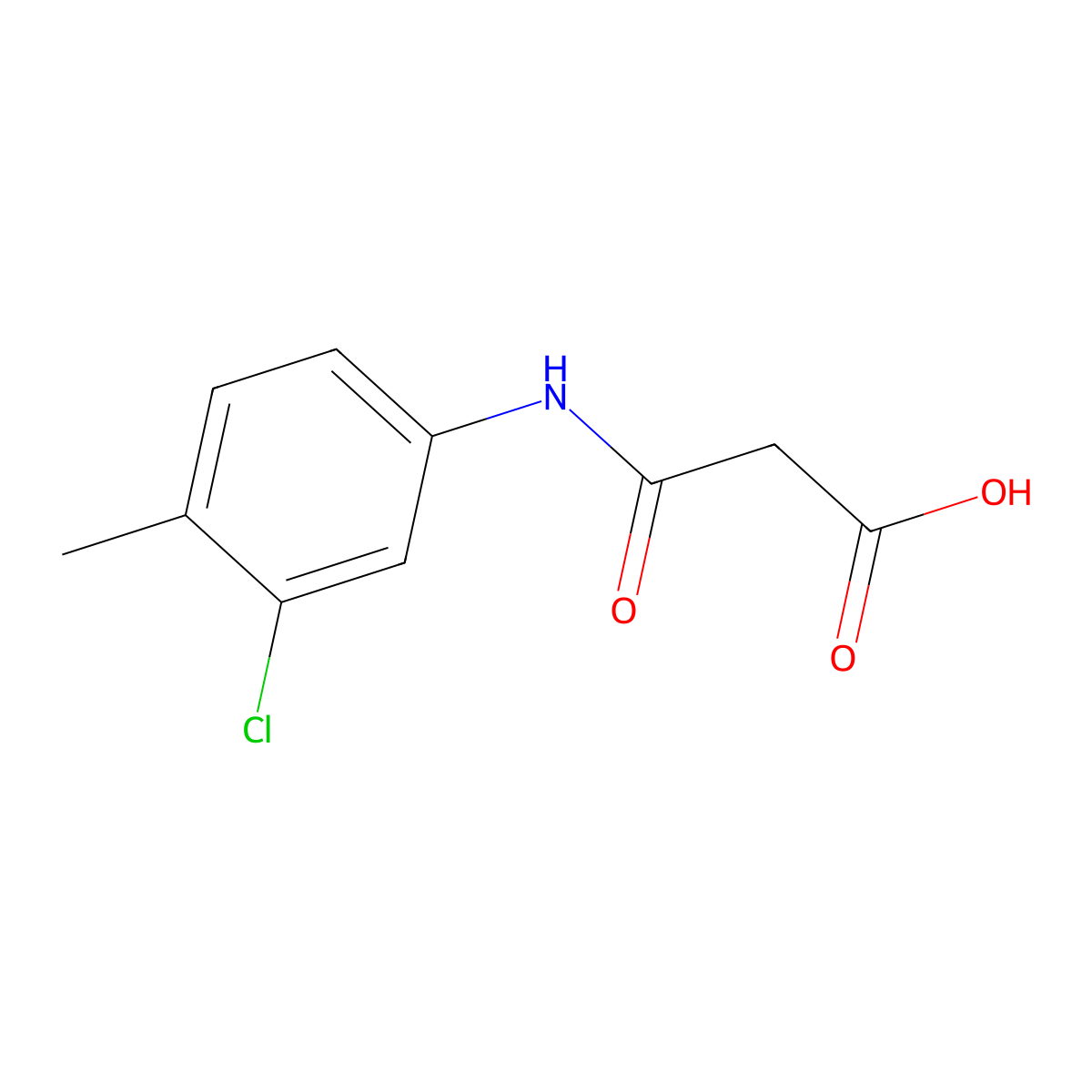 3-[(3-Chloro-4-methylphenyl)amino]-3-oxopropanoic acid molecular structure, CAS 73877-03-9