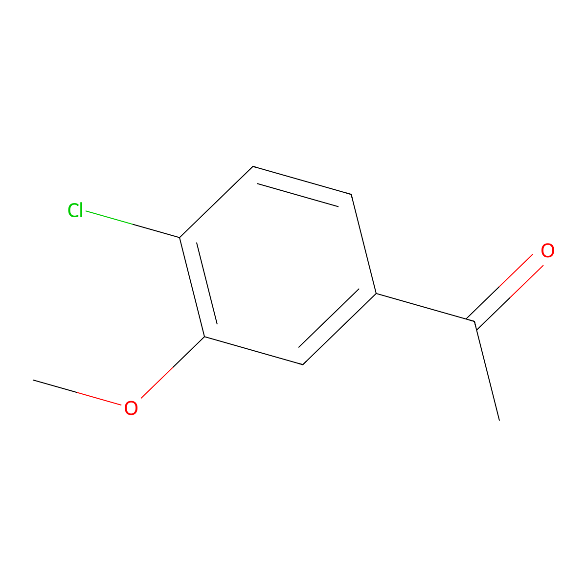 1-(4-Chloro-3-methoxyphenyl)ethan-1-one molecular structure, CAS 73898-63-2