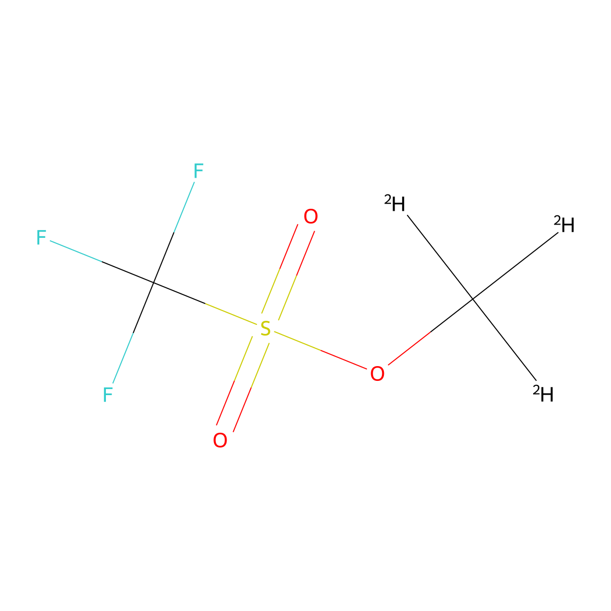 (~2~H_3_)Methyl trifluoromethanesulfonate molecular structure, CAS 73900-07-9