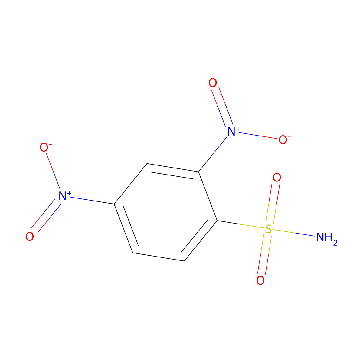 2,4-Dinitrobenzenesulfonamide molecular structure, CAS 73901-01-6