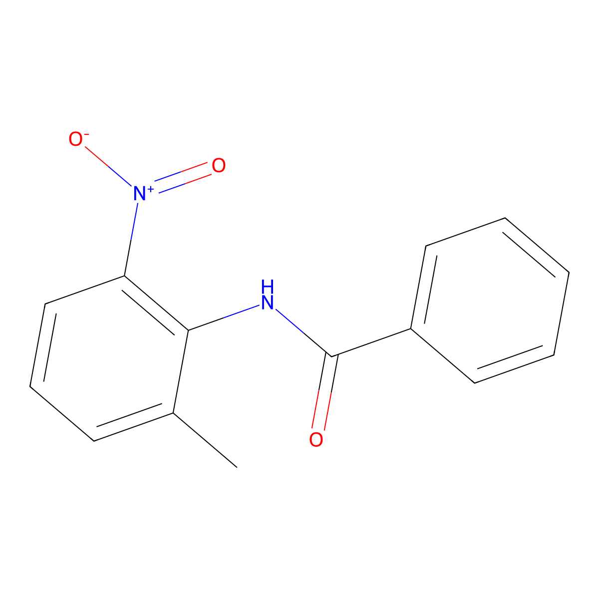 Benzamide, N-(2-methyl-6-nitrophenyl)- molecular structure, CAS 73902-63-3
