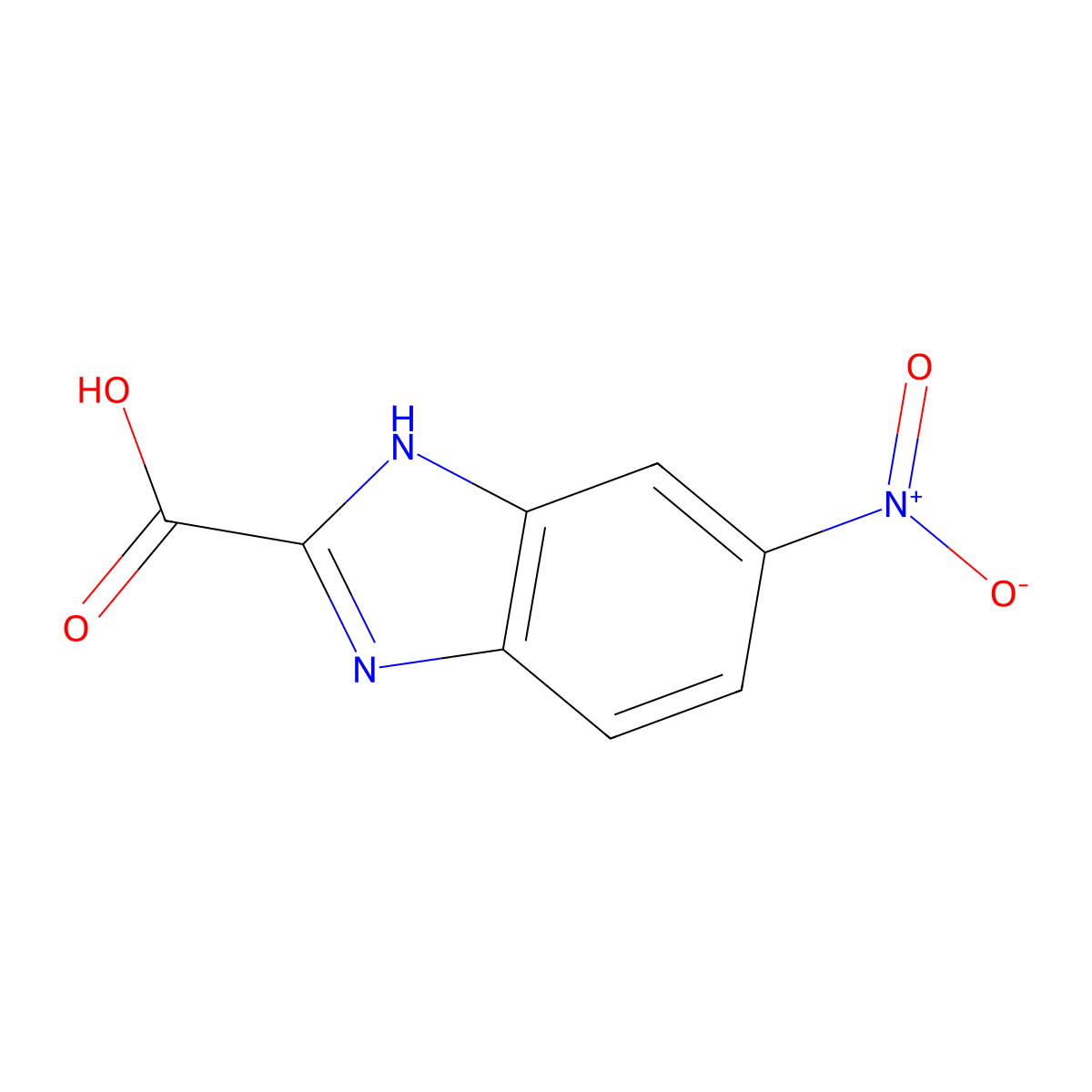 5-Nitro-1H-benzo[d]imidazole-2-carboxylic acid molecular structure, CAS 73903-18-1