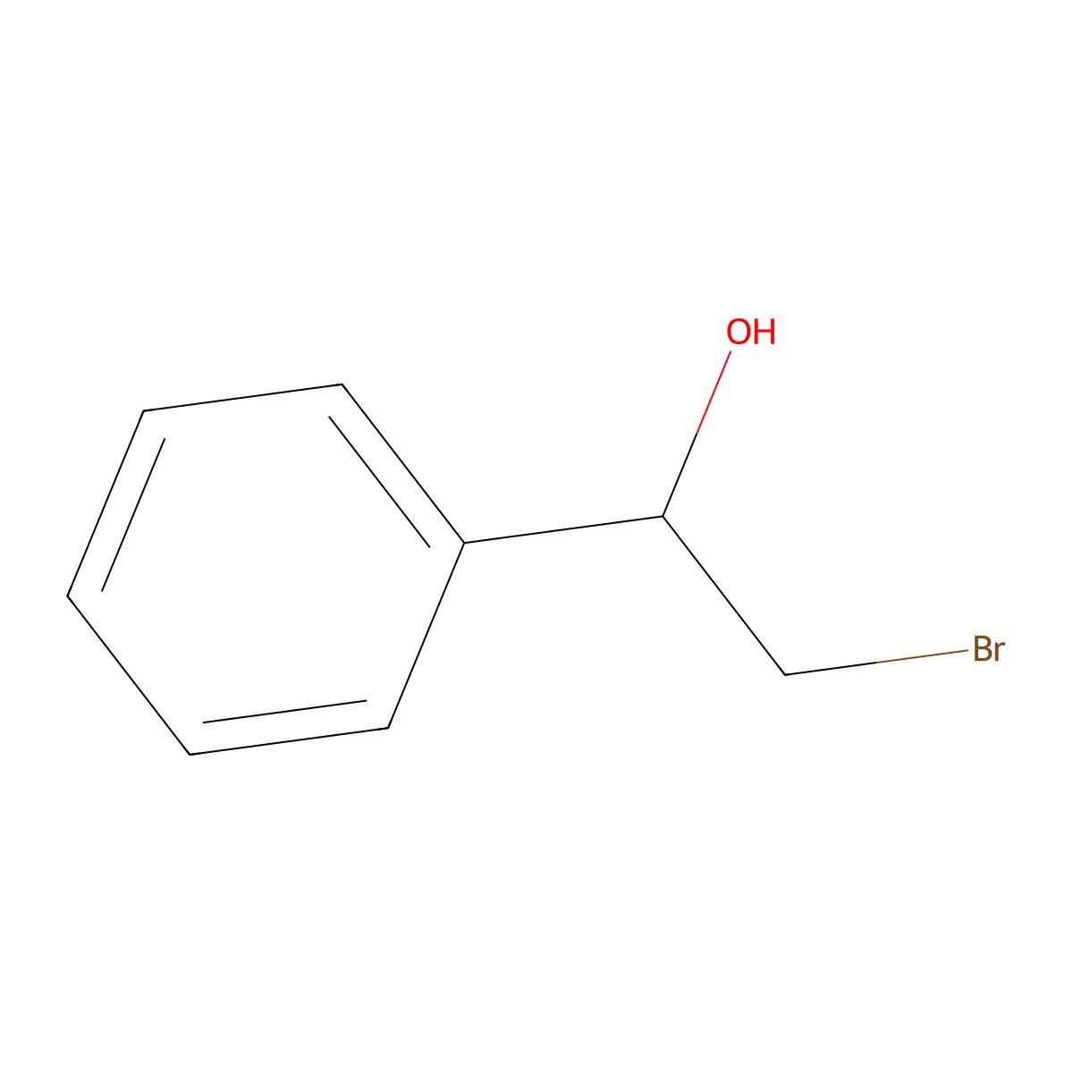 (R)-2-Bromo-1-phenylethanol molecular structure, CAS 73908-23-3
