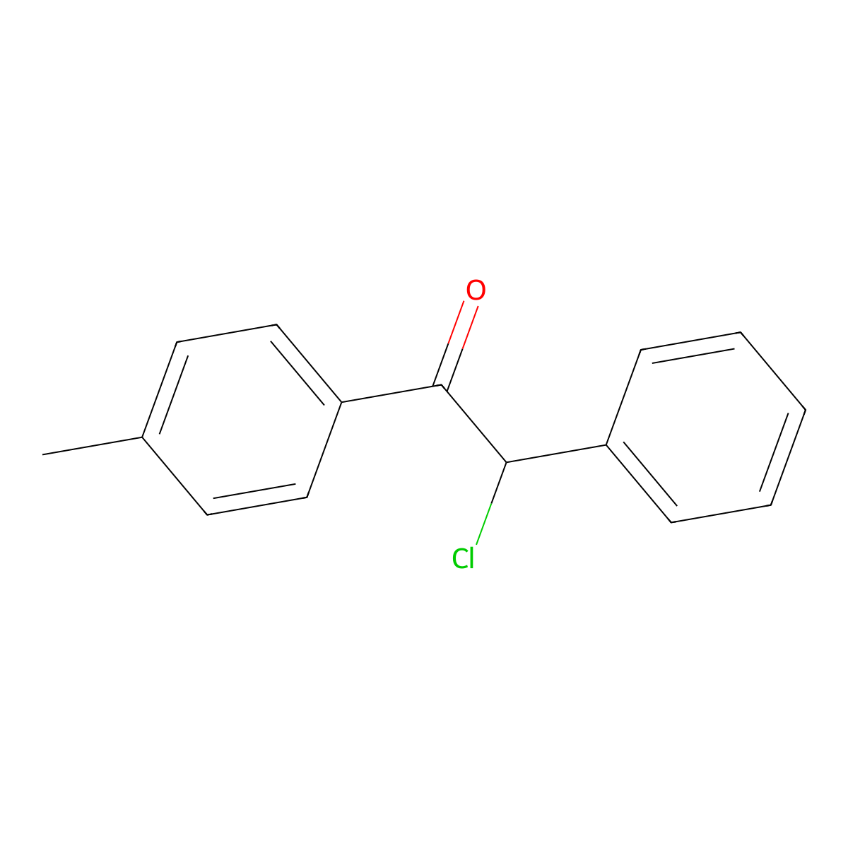 2-Chloro-1-(4-methylphenyl)-2-phenylethanone molecular structure, CAS 73908-26-6
