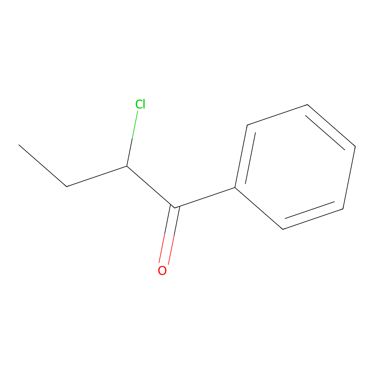 2-Chloro-1-phenylbutan-1-one molecular structure, CAS 73908-29-9