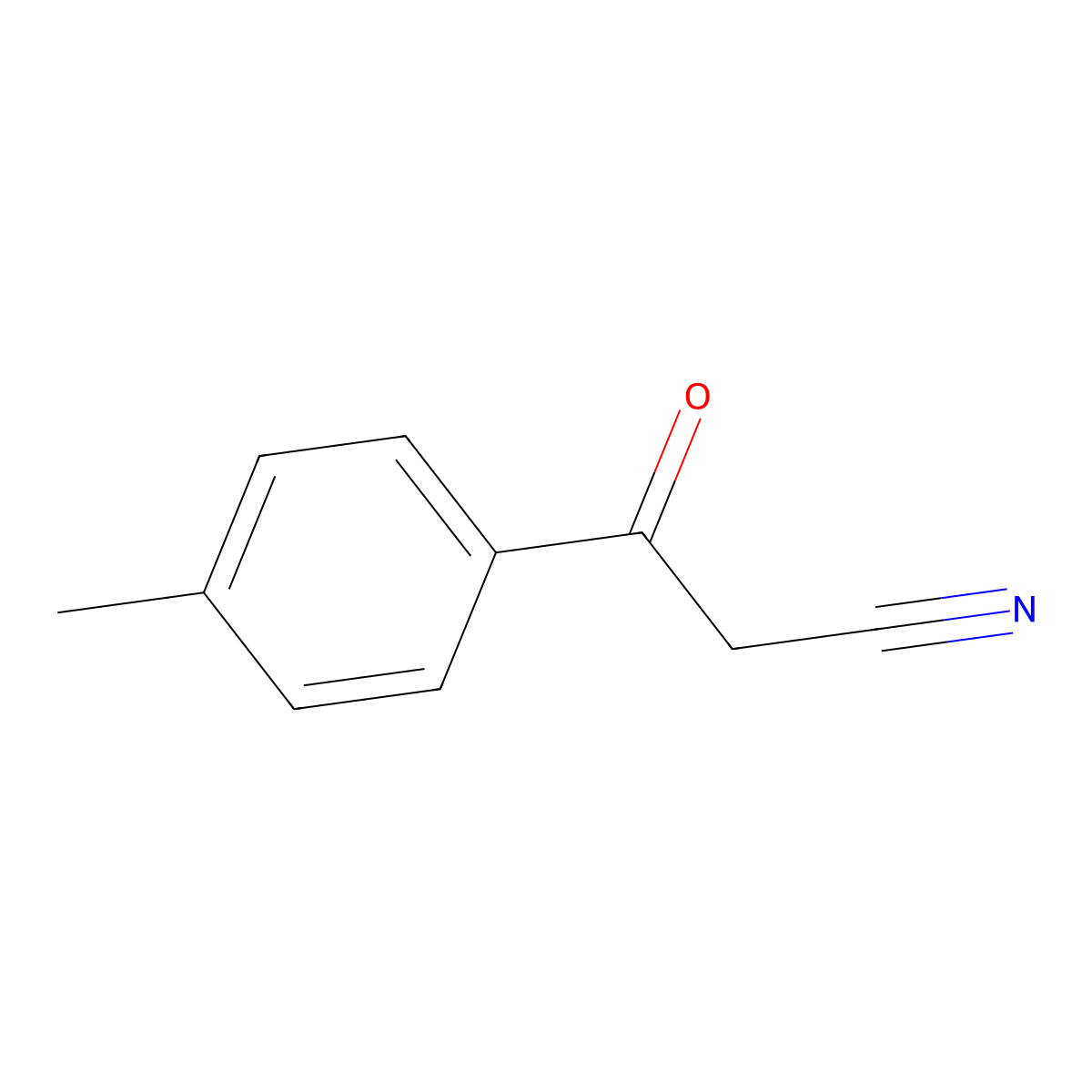 3-(4-Methylphenyl)-3-oxopropanenitrile molecular structure, CAS 7391-28-8