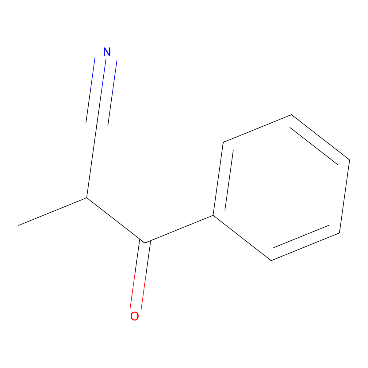 2-Methyl-3-oxo-3-phenylpropanenitrile molecular structure, CAS 7391-29-9
