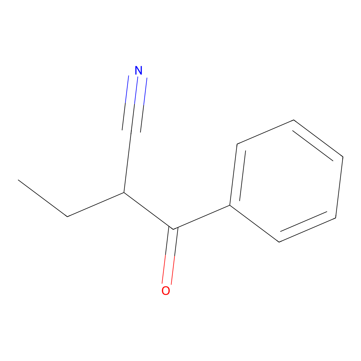 2-Benzoylbutanenitrile molecular structure, CAS 7391-31-3