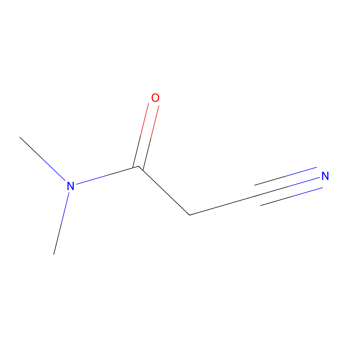 2-Cyano-N,N-dimethylacetamide molecular structure, CAS 7391-40-4