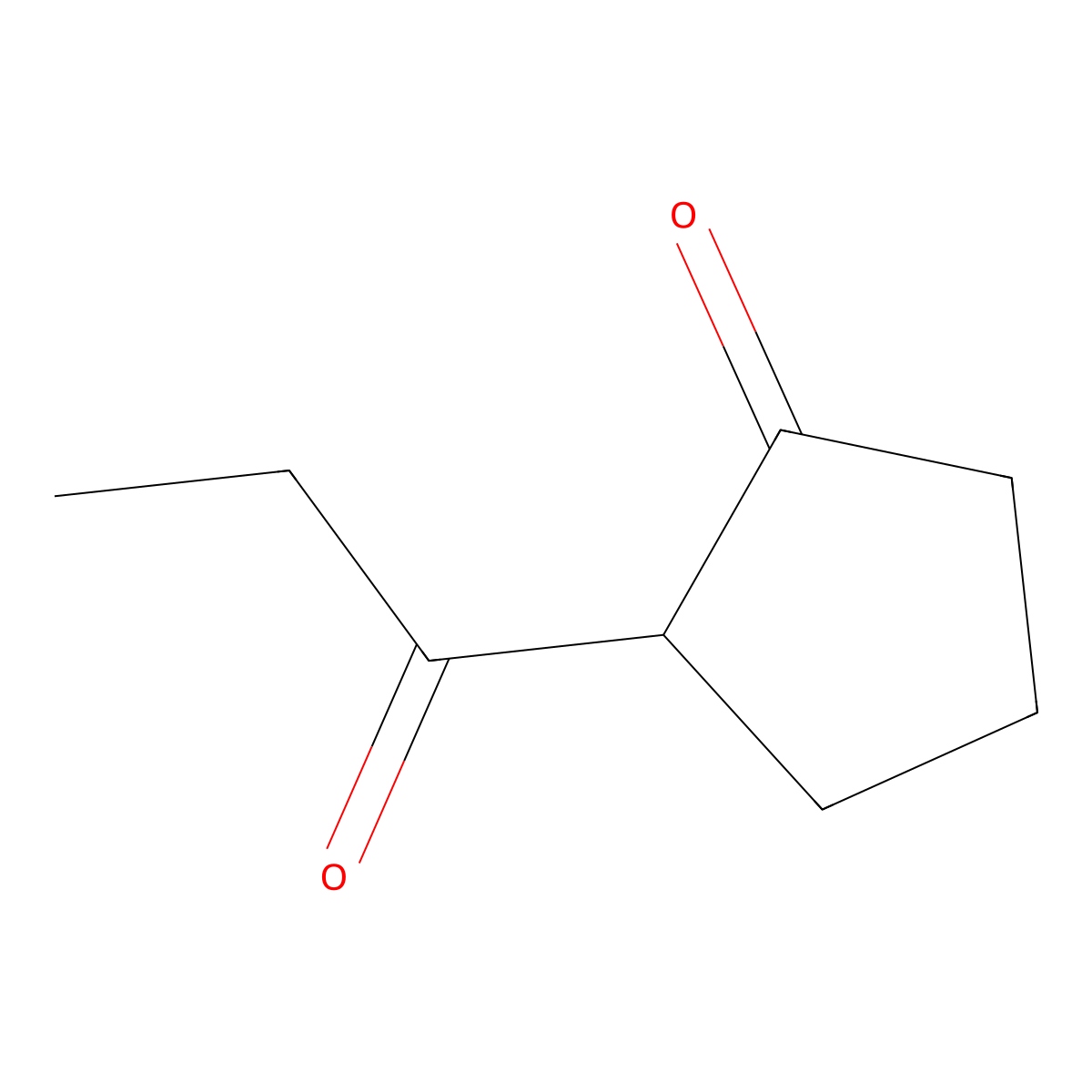 Cyclopentanone, 2-(1-oxopropyl)- molecular structure, CAS 7391-48-2